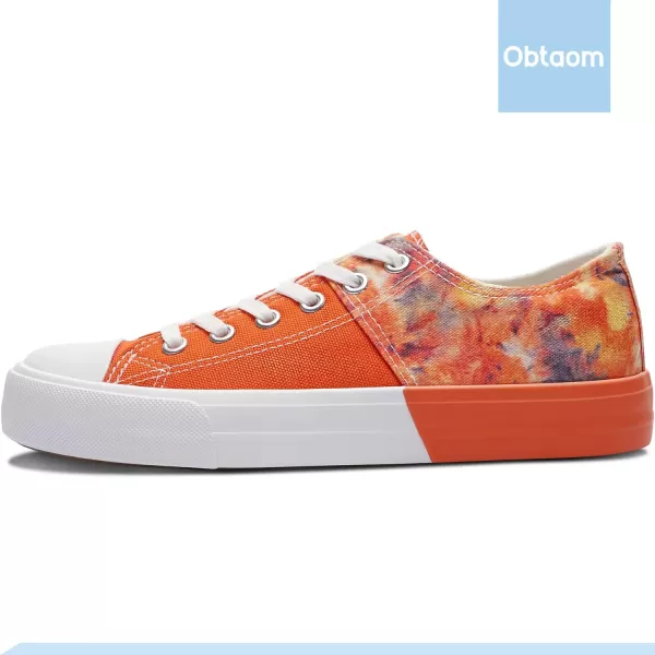 Obtaom Women’s Canvas Shoes Low Top Fashion Sneakers Slip on Walking Shoe