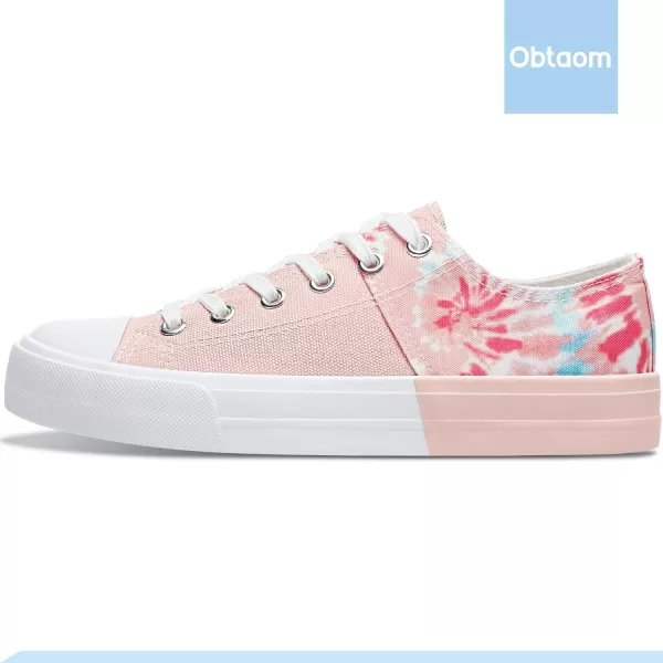 Obtaom Women’s Canvas Shoes Low Top Fashion Sneakers Slip on Walking Shoe