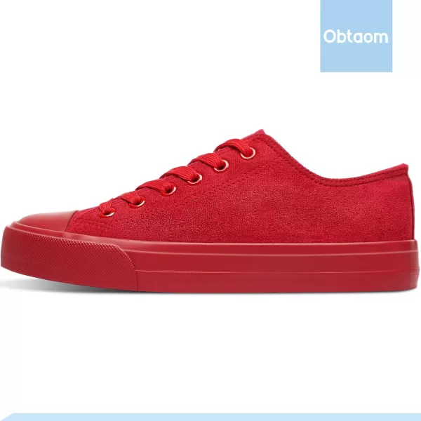 Obtaom Women’s Canvas Shoes Low Top Fashion Sneakers Slip on Walking Shoe