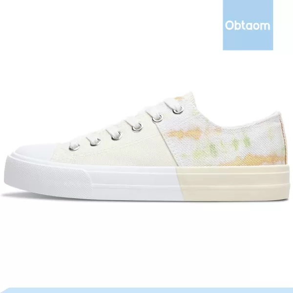 Obtaom Women’s Canvas Shoes Low Top Fashion Sneakers Slip on Walking Shoe
