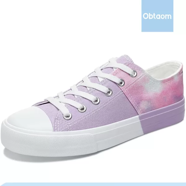 Obtaom Women’s Canvas Shoes Low Top Fashion Sneakers Slip on Walking Shoe