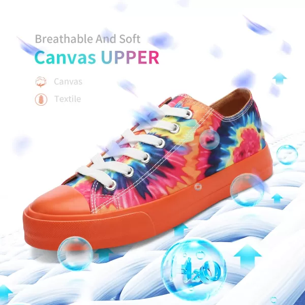 Obtaom Women’s Canvas Shoes Low Top Fashion Sneakers Slip on Walking Shoe