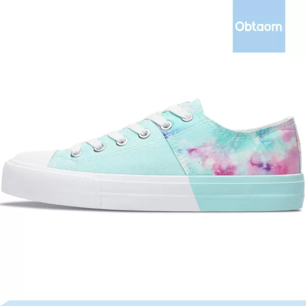 Obtaom Women’s Canvas Shoes Low Top Fashion Sneakers Slip on Walking Shoe