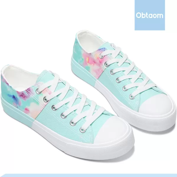 Obtaom Women’s Canvas Shoes Low Top Fashion Sneakers Slip on Walking Shoe