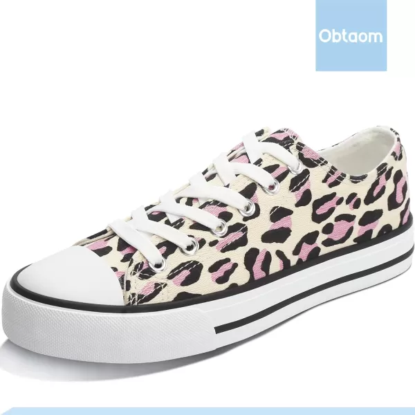 Obtaom Women’s Canvas Shoes Low Top Fashion Sneakers Slip on Walking Shoe