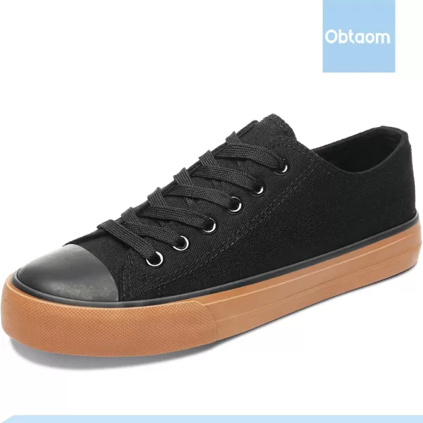 Obtaom Women’s Canvas Shoes Low Top Fashion Sneakers Slip on Walking Shoe