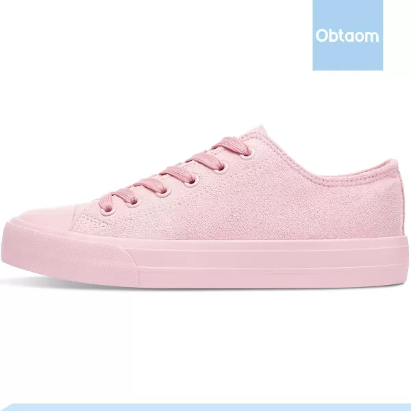 Obtaom Women’s Canvas Shoes Low Top Fashion Sneakers Slip on Walking Shoe