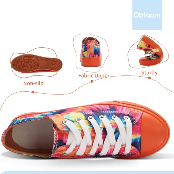 Obtaom Women’s Canvas Shoes Low Top Fashion Sneakers Slip on Walking Shoe