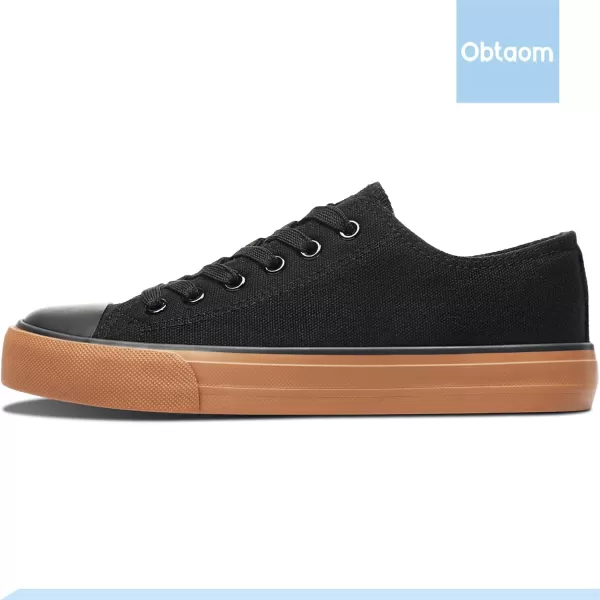 Obtaom Women’s Canvas Shoes Low Top Fashion Sneakers Slip on Walking Shoe