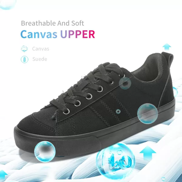 Obtaom Women's Canvas Sneakers Cute Lace up Fashion Sneaker Comfortable Skate Shoe for Lady Casual Tennis Flats