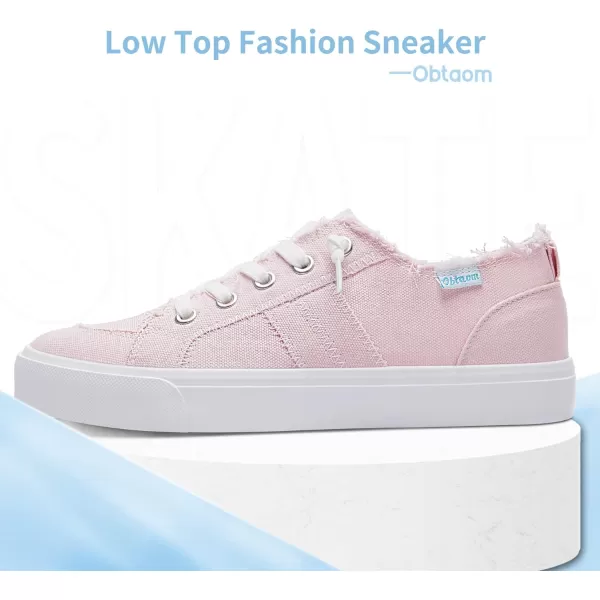 Obtaom Women's Play Fashion Sneaker White Color Washed and Leopard Canvas Slip on Shoes