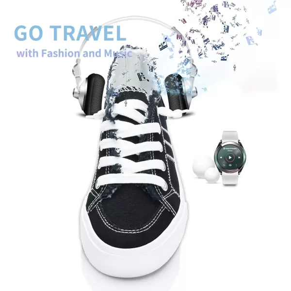 Obtaom Women's Play Fashion Sneaker White Color Washed and Leopard Canvas Slip on Shoes