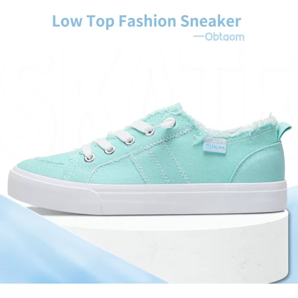 Obtaom Women's Play Fashion Sneaker White Color Washed and Leopard Canvas Slip on Shoes