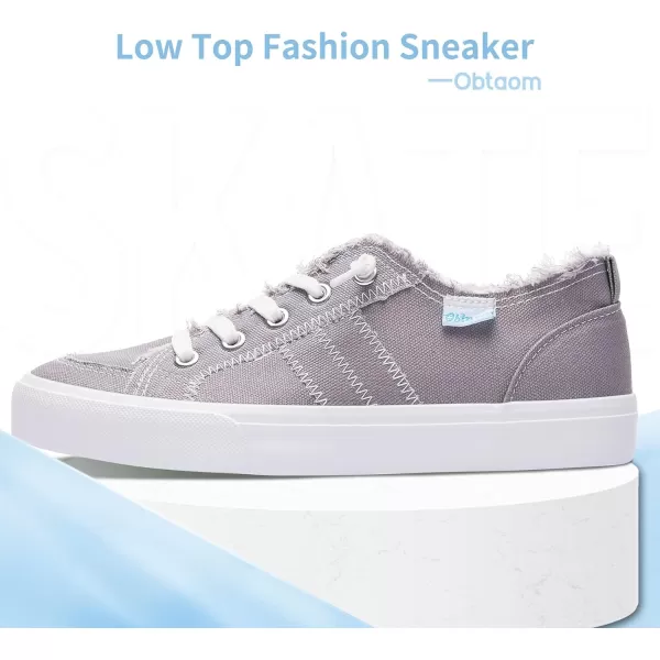 Obtaom Women's Play Fashion Sneaker White Color Washed and Leopard Canvas Slip on Shoes