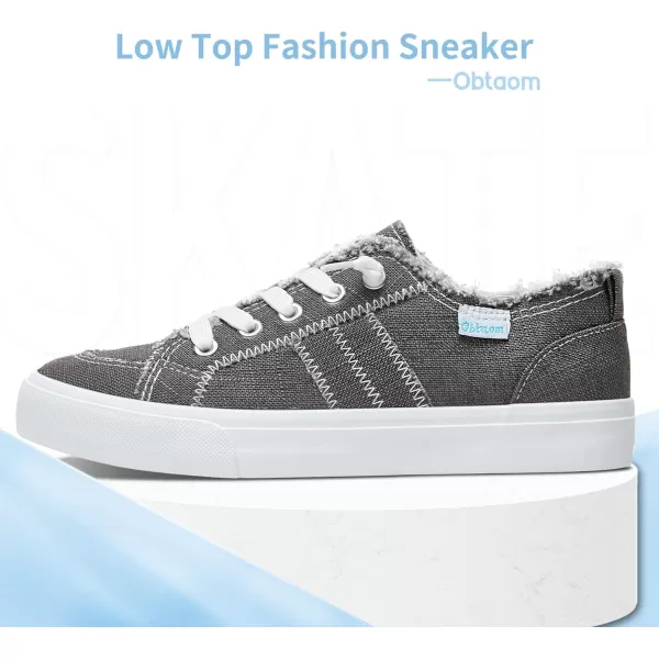 Obtaom Women's Play Fashion Sneaker White Color Washed and Leopard Canvas Slip on Shoes