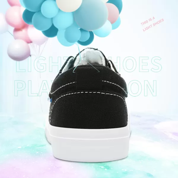 Obtaom Women's White Play Fashion Sneakers Cute Lace up Canvas Shoes Low Top Washed Canvas Flat for Lady