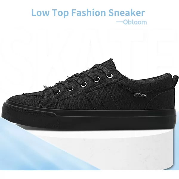 Obtaom Women's White Play Fashion Sneakers Cute Lace up Canvas Shoes Low Top Washed Canvas Flat for Lady