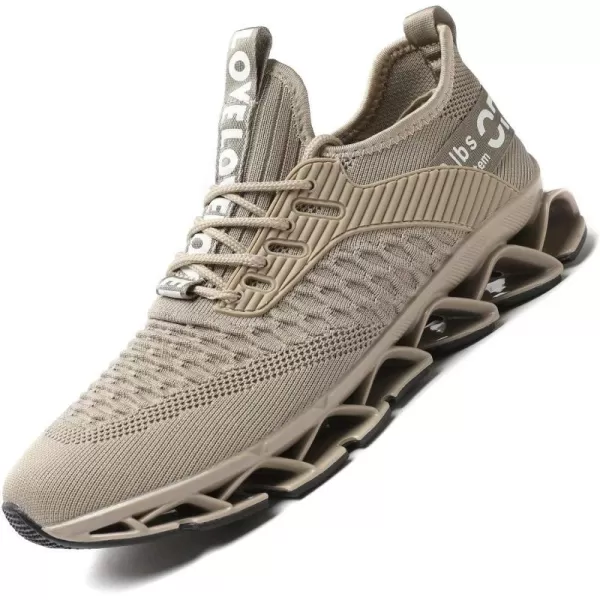 Chopben Men's Running Shoes Blade Non Slip Fashion Sneakers Breathable Mesh Soft Sole Casual Athletic Walking Shoes