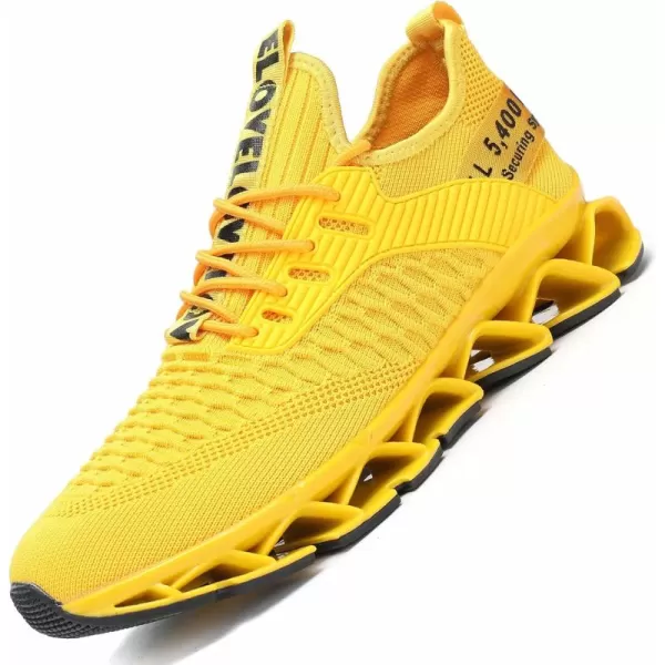 Chopben Men's Running Shoes Blade Non Slip Fashion Sneakers Breathable Mesh Soft Sole Casual Athletic Walking Shoes