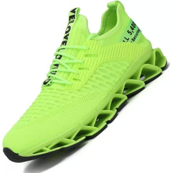 Chopben Men's Running Shoes Blade Non Slip Fashion Sneakers Breathable Mesh Soft Sole Casual Athletic Walking Shoes