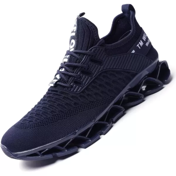 Chopben Men's Running Shoes Blade Non Slip Fashion Sneakers Breathable Mesh Soft Sole Casual Athletic Walking Shoes