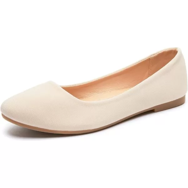 Obtaom Round Toe Women Flat Shoes Slip on Girls Dress Black Ballet Flats