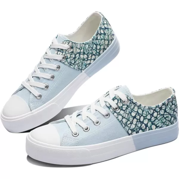 Obtaom Women’s Canvas Shoes Low Top Fashion Sneakers Slip on Walking Shoe