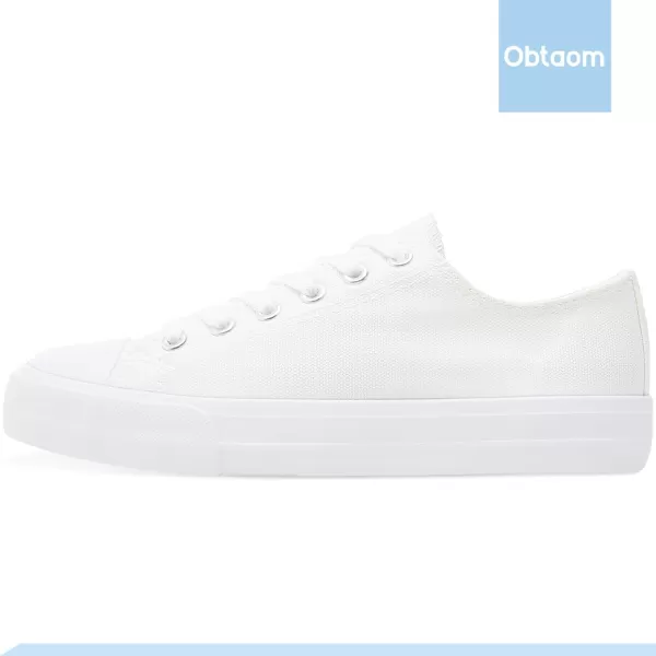 Obtaom Women’s Canvas Shoes Low Top Fashion Sneakers Slip on Walking Shoe