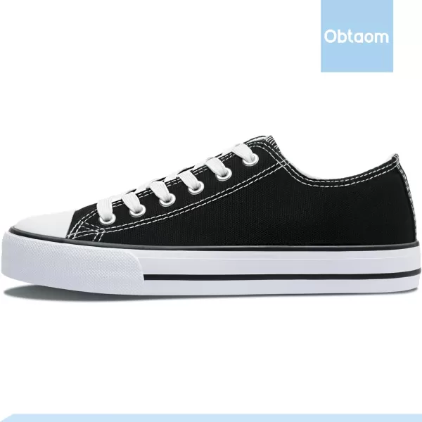 Obtaom Women’s Canvas Shoes Low Top Fashion Sneakers Slip on Walking Shoe