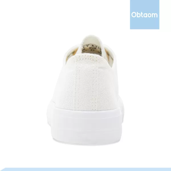 Obtaom Women’s Canvas Shoes Low Top Fashion Sneakers Slip on Walking Shoe