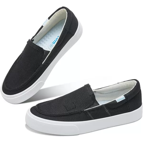 Obtaom Slip On Shoes Canvas Slip On Sneakers Comfy Arch Support Flats Casual Canvas Fashion Sneaker