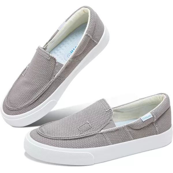 Obtaom Slip On Shoes Canvas Slip On Sneakers Comfy Arch Support Flats Casual Canvas Fashion Sneaker