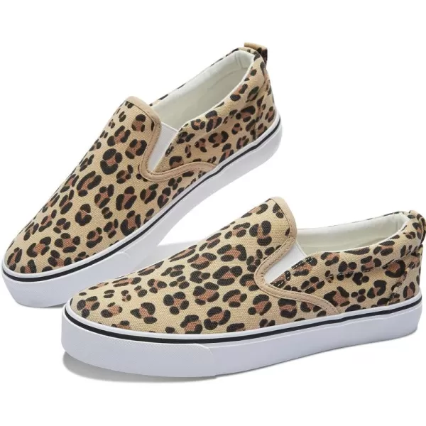 Obtaom Women's White Sneakers Black Slip on Shoes for Women Low Top Canvas Loafers