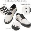 imagekufeiti Mens Canvas Black Casual Shoes Sneakers Low Top Lace Up Walking Shoes Sneakers for MenApricot