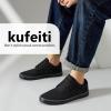 imagekufeiti Mens Canvas Black Casual Shoes Sneakers Low Top Lace Up Walking Shoes Sneakers for MenBlack