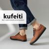 imagekufeiti Mens Canvas Black Casual Shoes Sneakers Low Top Lace Up Walking Shoes Sneakers for MenBrown
