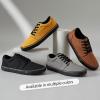 imagekufeiti Mens Canvas Black Casual Shoes Sneakers Low Top Lace Up Walking Shoes Sneakers for MenDark Grey