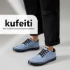 imagekufeiti Mens Canvas Black Casual Shoes Sneakers Low Top Lace Up Walking Shoes Sneakers for MenGray Blue