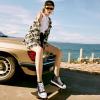 imagekufeiti Womens High Top Canvas Sneakers Canvas Shoes Lace up White Black Sneakers Casual Walking ShoesClassic Black