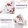 imagekufeiti Womens High Top Canvas Sneakers Canvas Shoes Lace up White Black Sneakers Casual Walking ShoesWf