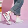 imagekufeiti Womens High Top Canvas Sneakers Canvas Shoes Lace up White Black Sneakers Casual Walking ShoesWf