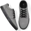 imagekufeiti Mens Canvas Black Casual Shoes Sneakers Low Top Lace Up Walking Shoes Sneakers for MenDark Grey
