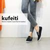 imagekufeiti Womens Canvas Slip On Shoes Sneakers for Women Fashion Comfortable White Black Elastic Sneakers for WomenBlack