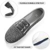 imagekufeiti Womens Canvas Slip On Shoes Sneakers for Women Fashion Comfortable White Black Elastic Sneakers for WomenDeep Hemp Grey