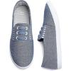 imagekufeiti Womens Canvas Slip On Shoes Sneakers for Women Fashion Comfortable White Black Elastic Sneakers for WomenBlue