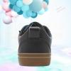imageObtaom Women Tennis Fashion Shoes Casual PU Leather Sneakers Comfortable Court SneakersBlack Gum
