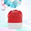 imageObtaom Women Tennis Fashion Shoes Casual PU Leather Sneakers Comfortable Court SneakersRed