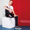 image:imagekufeiti Mens Canvas White Black Sneakers Shoes Low Top Lace Up Casual Walking Shoes SneakersBlack8