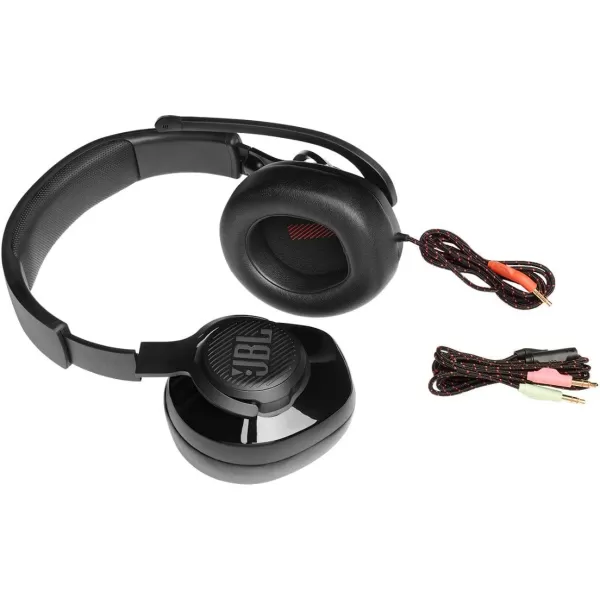 JBL Quantum 200 - Wired Over-Ear Gaming Headphones - Black, Large