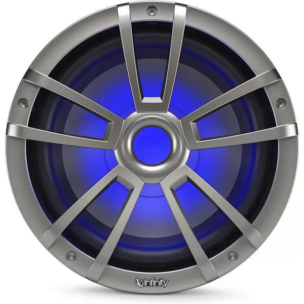 Infinity 1022MLT 10 Inch Marine RGB LED Subwoofer - Titanium